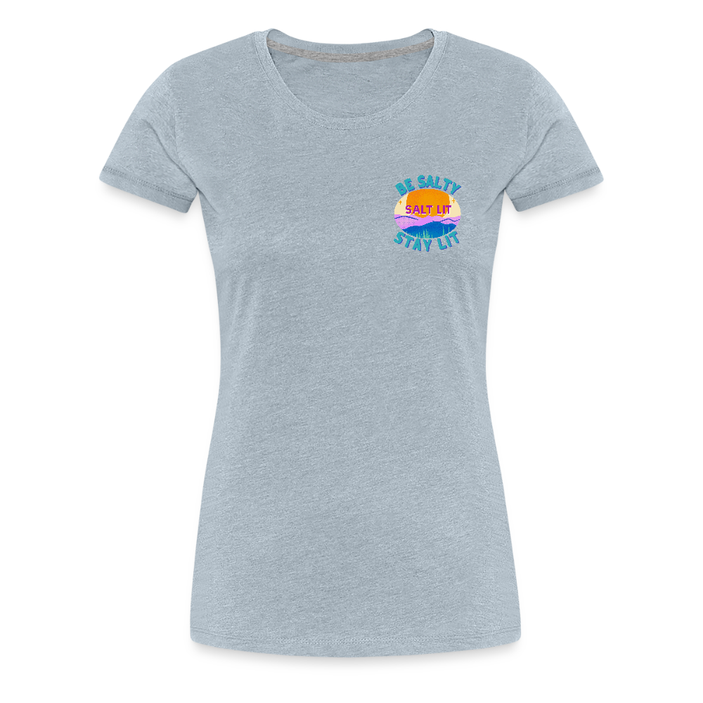 SALTLIT Scoop Neck - heather ice blue