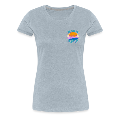 SALTLIT Scoop Neck - heather ice blue