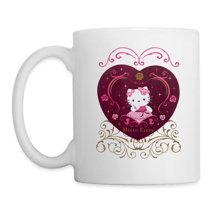 Hello Kitty Rose Heart Coffee/Tea Mug - white