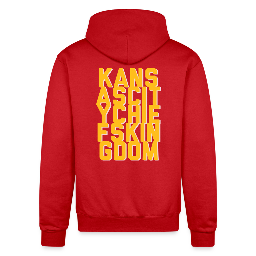 KC Chiefs Kingdom Super Bowl Champion Unisex Powerblend Hoodie - Scarlet