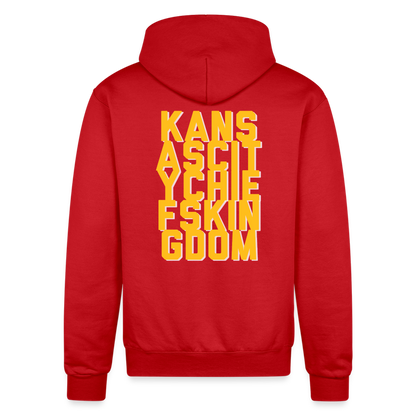 KC Chiefs Kingdom Super Bowl Champion Unisex Powerblend Hoodie - Scarlet