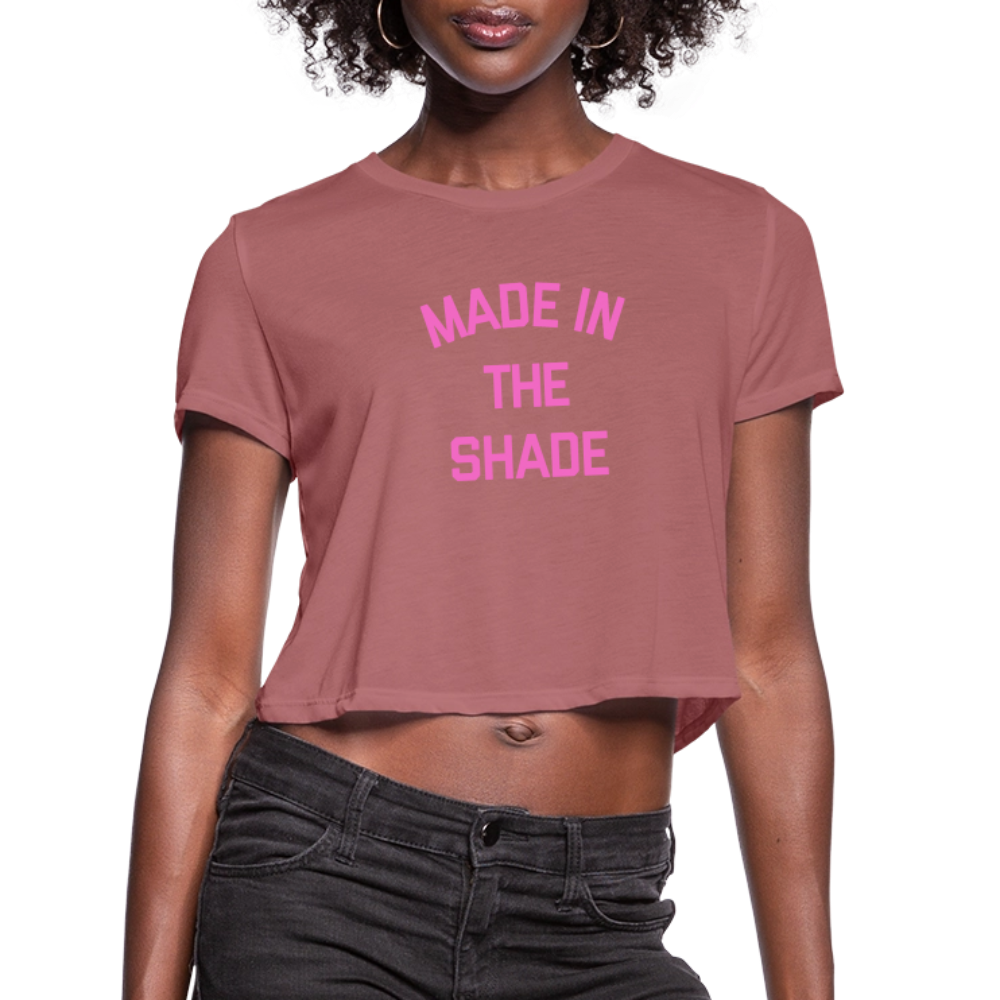 Made in the Shade Women's Cropped T-Shirt - mauve