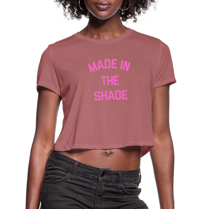 Made in the Shade Women's Cropped T-Shirt - mauve