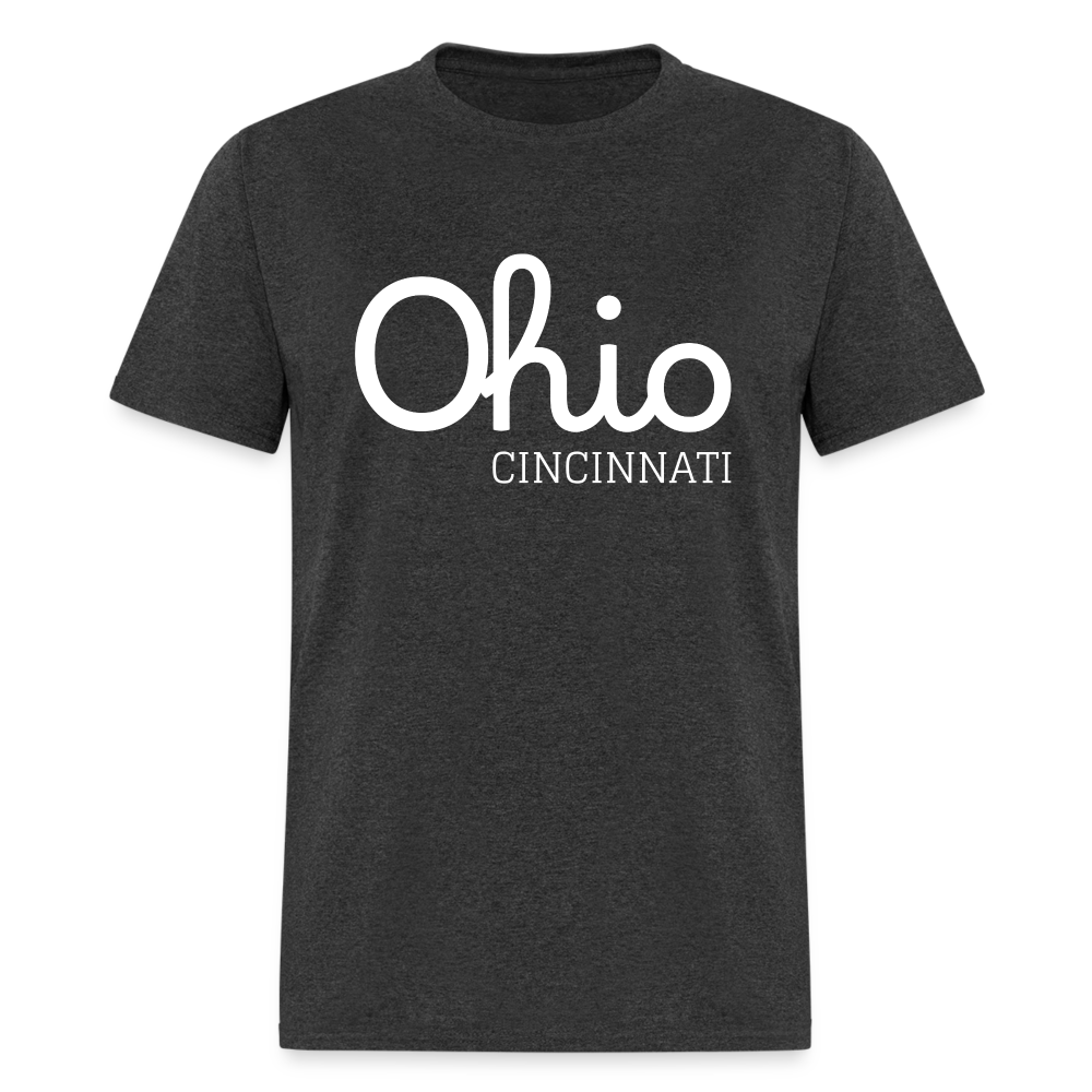 Cincinnati Script Ohio Unisex Classic T-Shirt - heather black