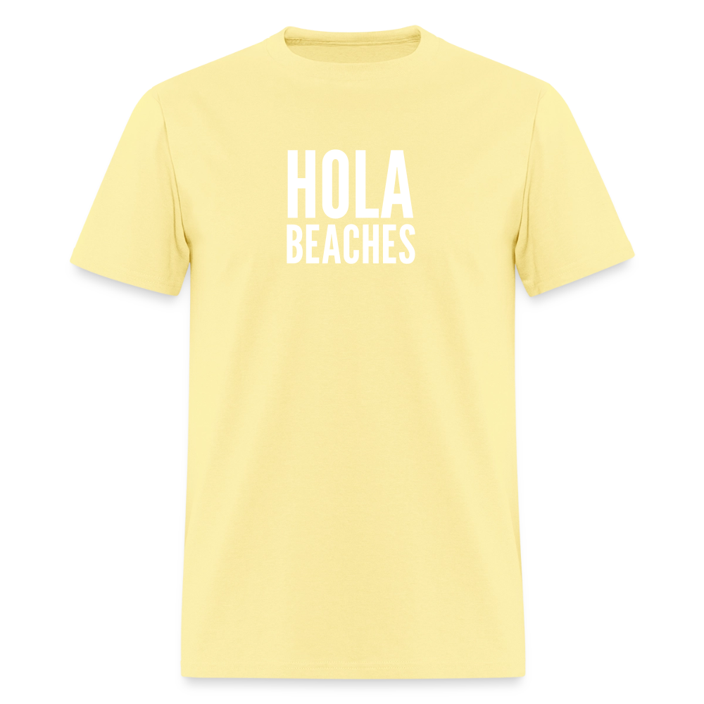 Hola Beaches Unisex T-Shirt - cornsilk