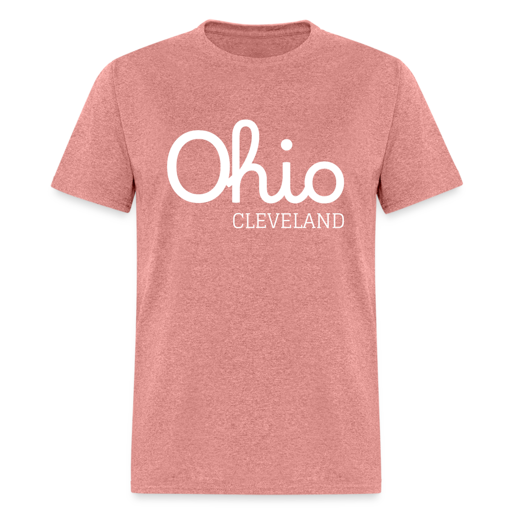 Cleveland (your hometown) Script Ohio Unisex Classic T-Shirt - heather mauve