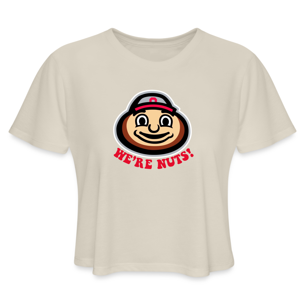 Brutus We're Nuts! Women's Cropped T-Shirt - dust