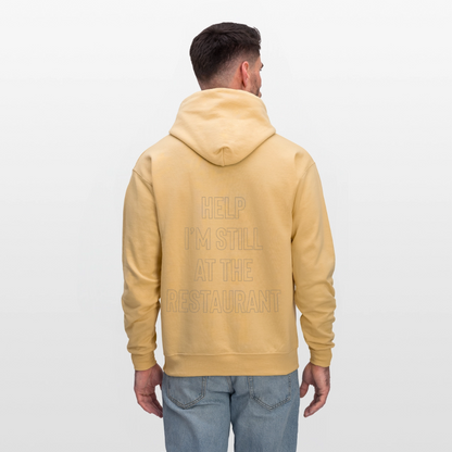 Help I’m Still at the Restaurant Men's Hoodie - light gold 