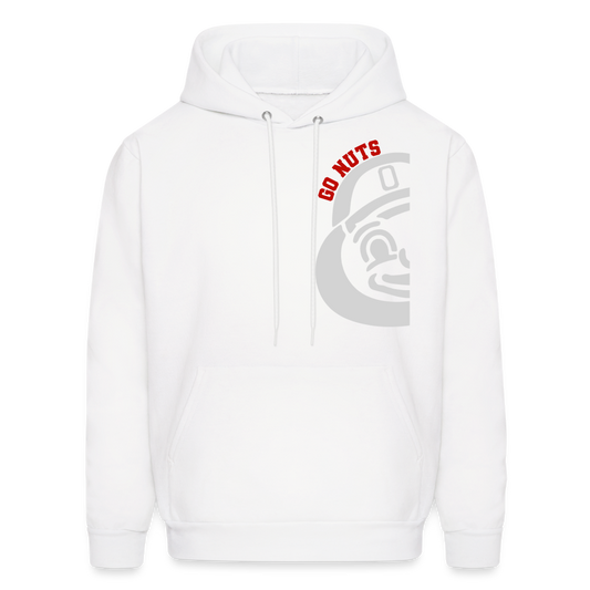 Go Nuts Brutus Men's Hoodie - white