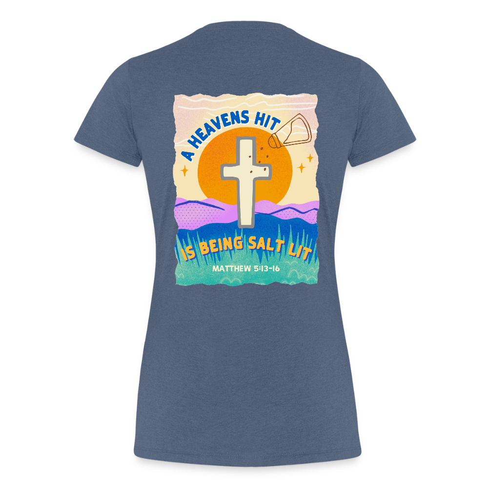 SALTLIT Scoop Neck - heather blue