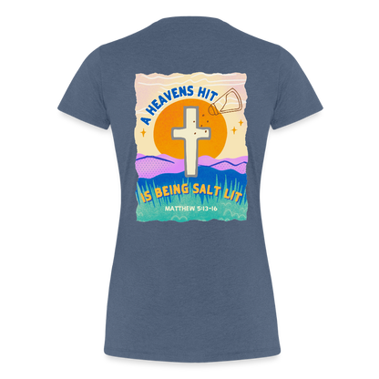 SALTLIT Scoop Neck - heather blue