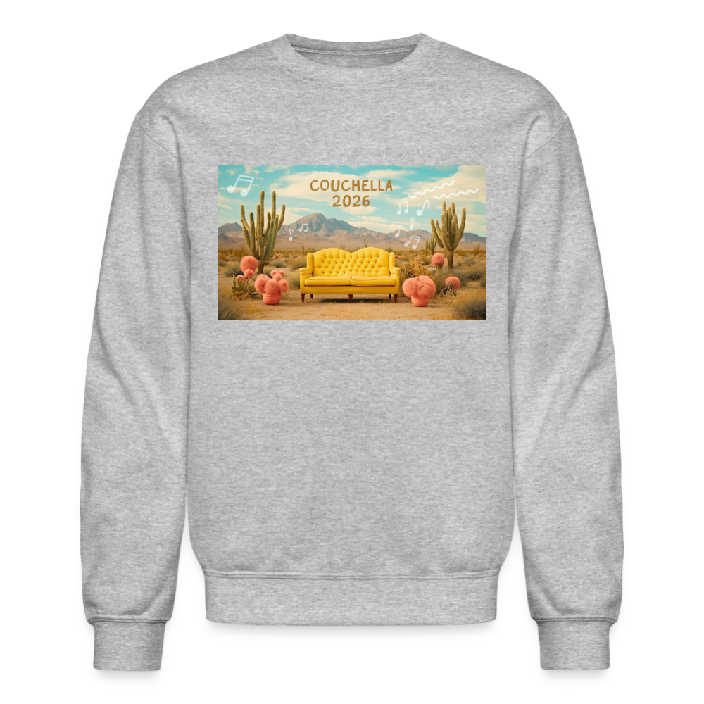 Couchella 2026 Crewneck Sweatshirt - heather gray