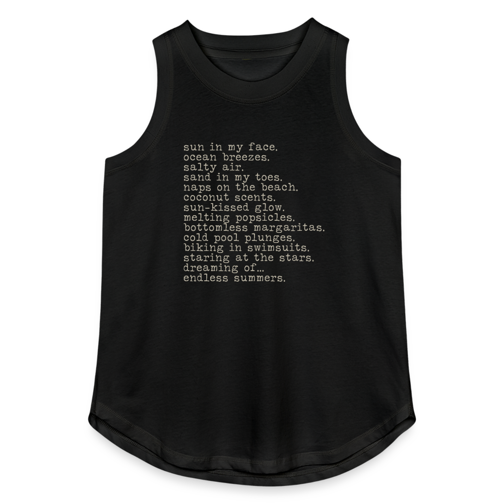 Endless Summer Women's Relaxed Tank Top - black