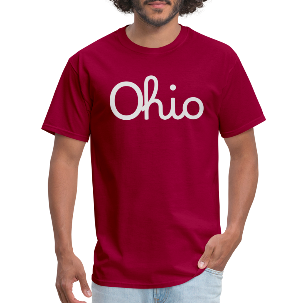 Script Ohio Unisex Classic T-Shirt - dark red