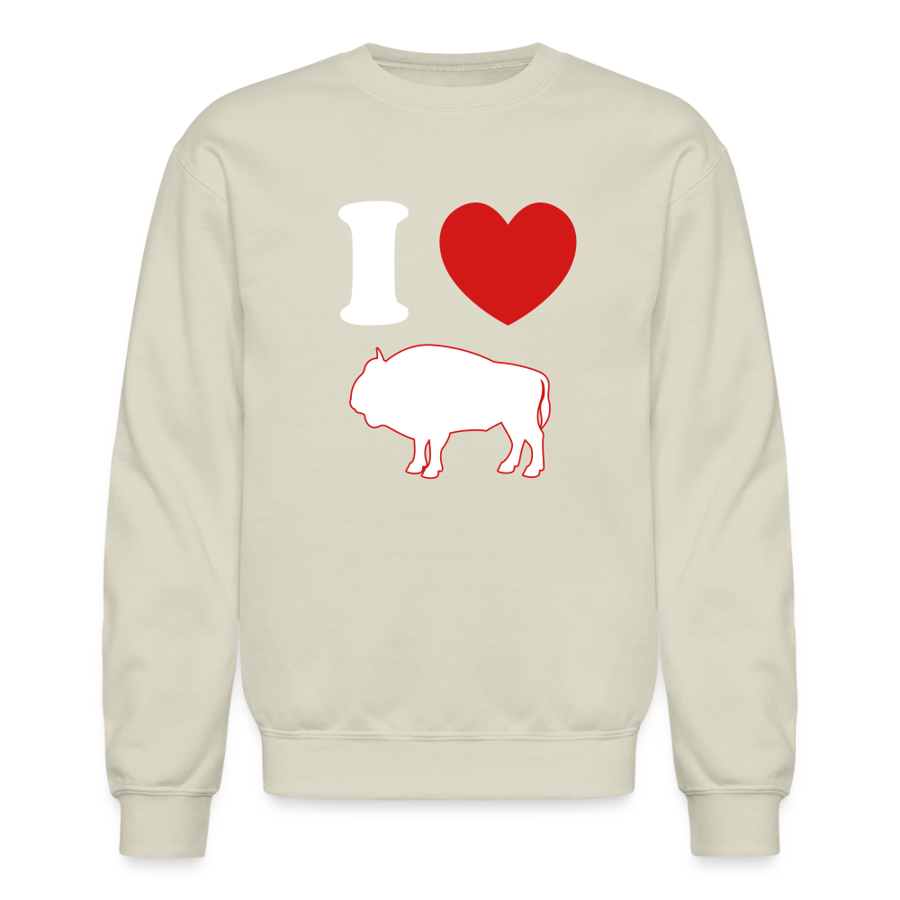 I Heart Buffalo Crewneck Sweatshirt - Sand