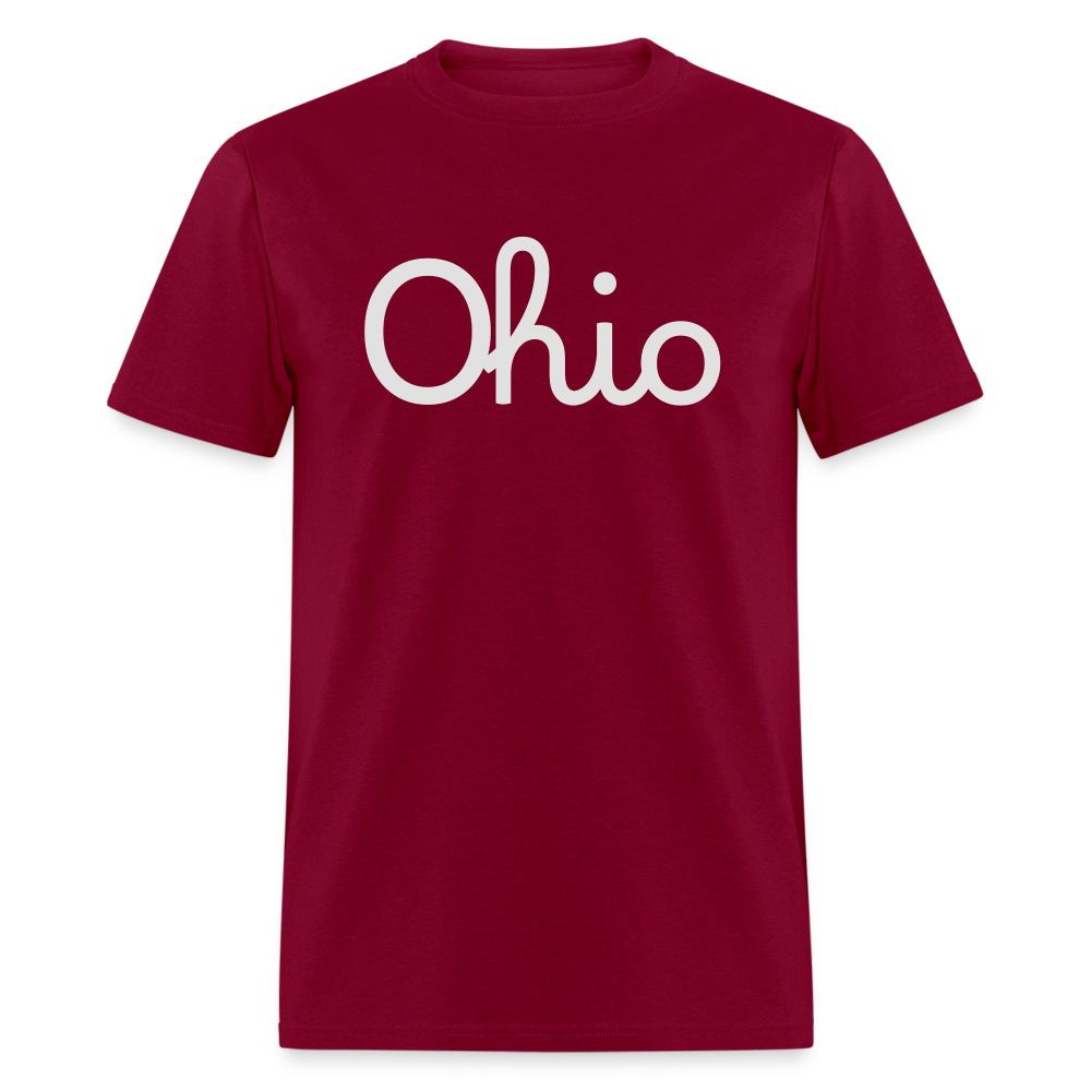 Script Ohio Unisex Classic T-Shirt - burgundy