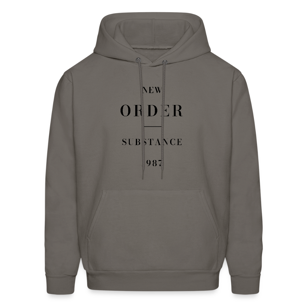 New Order Substance 1987 Men's Hoodie - asphalt gray