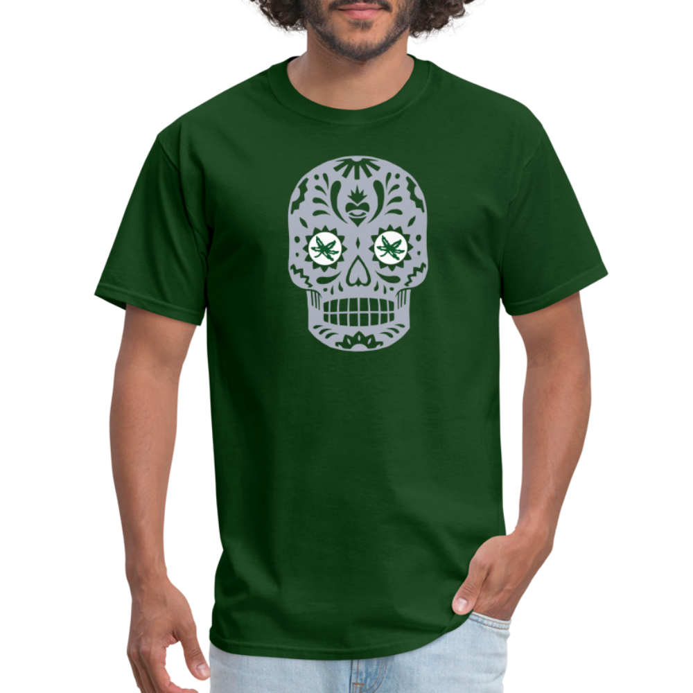 Sugar Skulls BuckEYES Unisex Classic T-Shirt - forest green