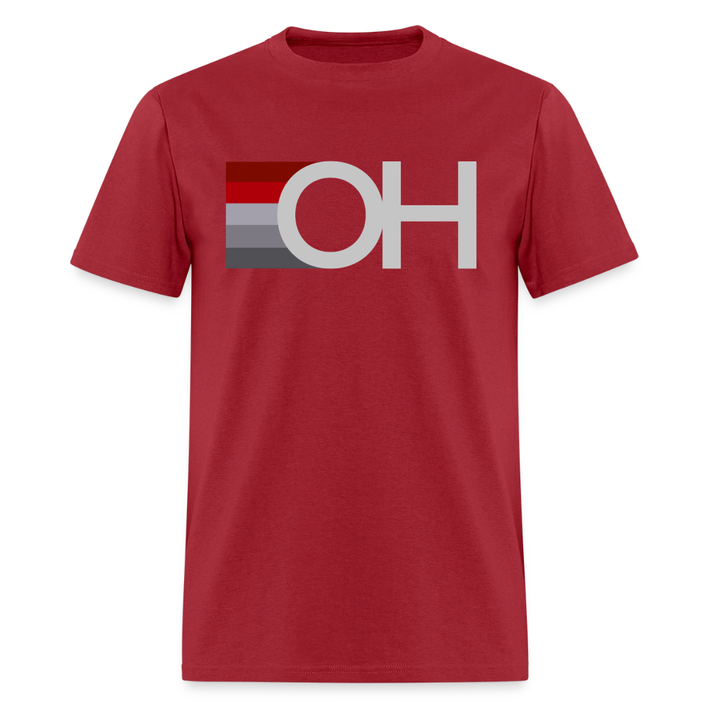 OH Stripes Red/Gray Men's T-Shirt - true red