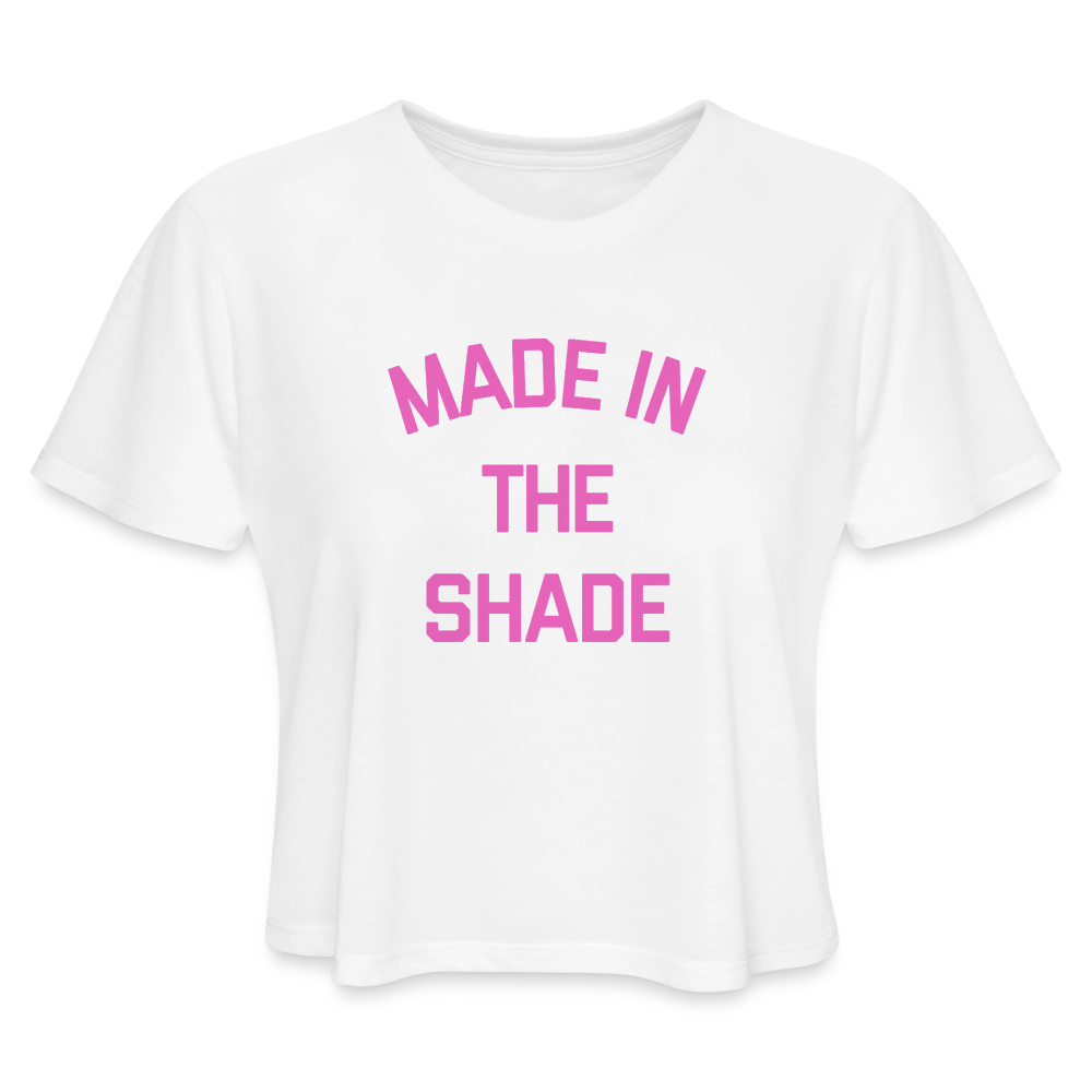 Made in the Shade Women's Cropped T-Shirt - white