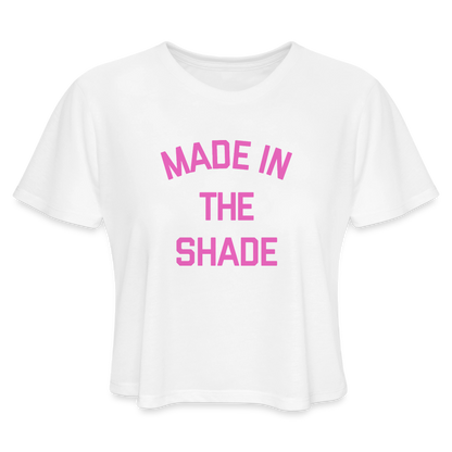 Made in the Shade Women's Cropped T-Shirt - white
