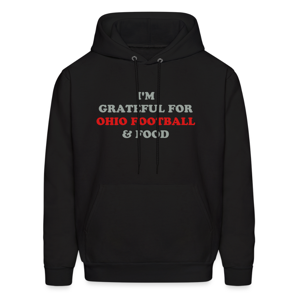 I'm Grateful for Ohio Football & Food Hoodie - black