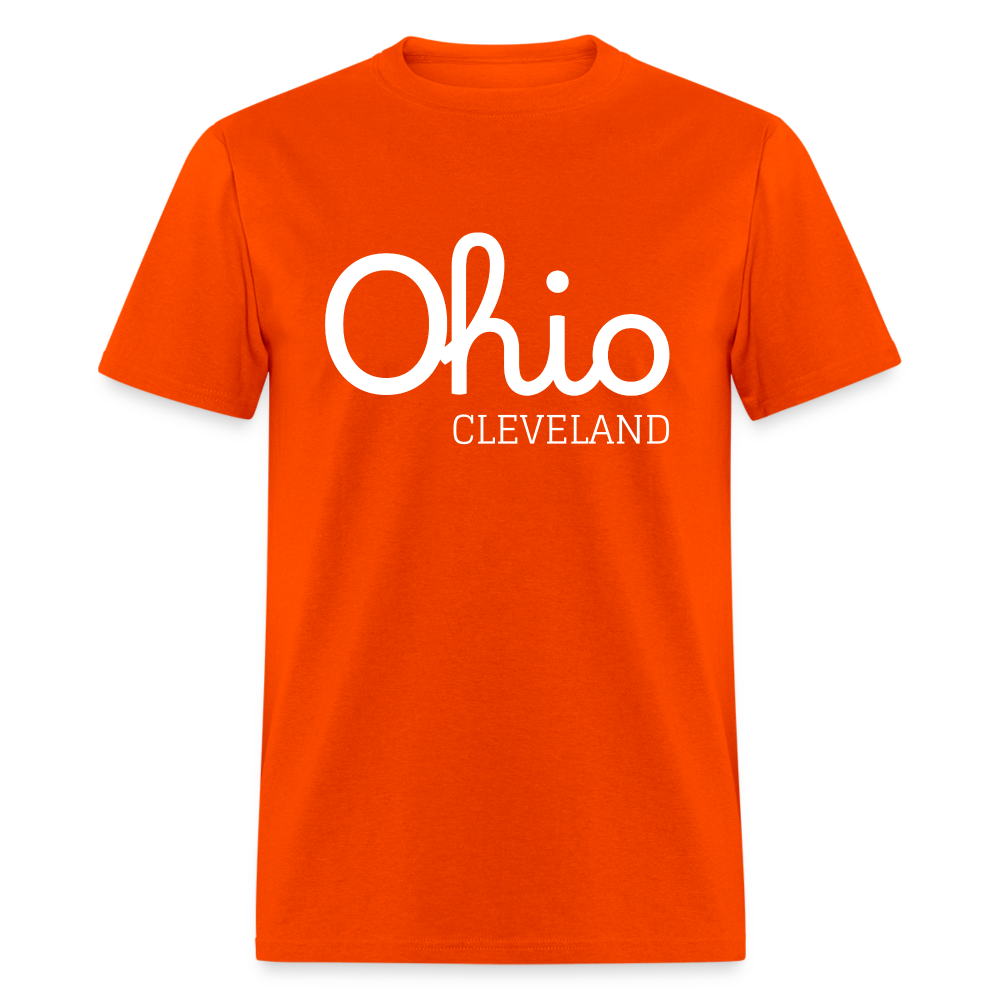 Cleveland (your hometown) Script Ohio Unisex Classic T-Shirt - orange