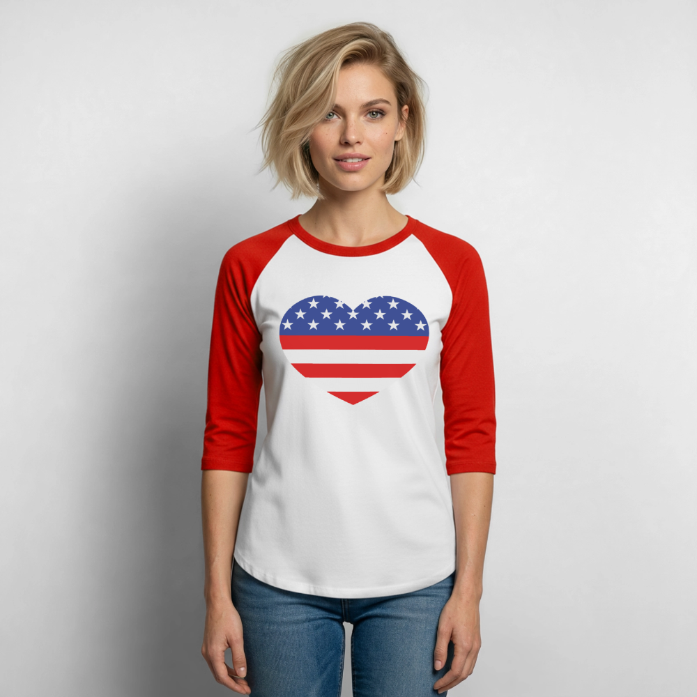 Baseball T-Shirt - white/red