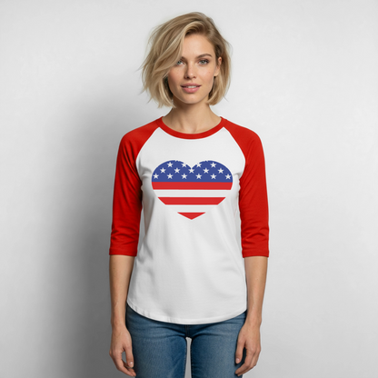 Baseball T-Shirt - white/red