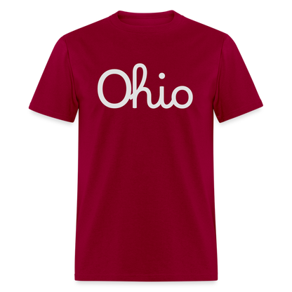 Script Ohio Unisex Classic T-Shirt - dark red