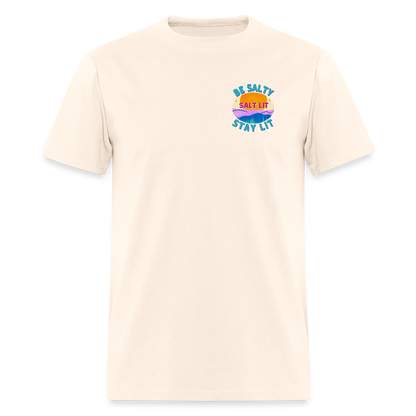 SALT LIT Crew Neck T-Shirt Unisex - natural