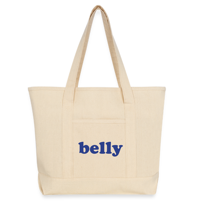 Personalized Large Canvas Deluxe Tote - natural
