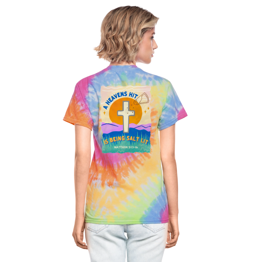 Salt Lit Unisex Tie Dye T-Shirt - rainbow