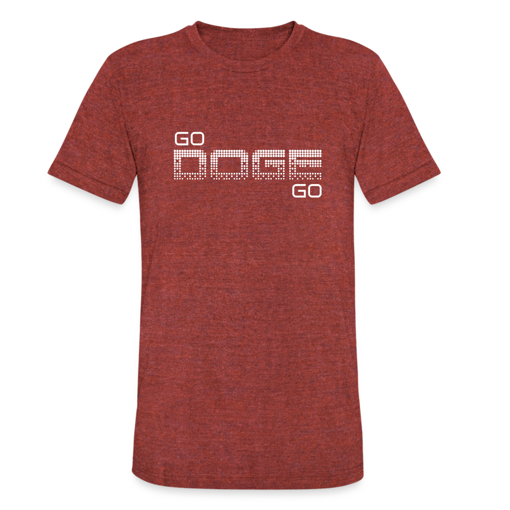 DOGE Unisex Tri-Blend T-Shirt - heather cranberry