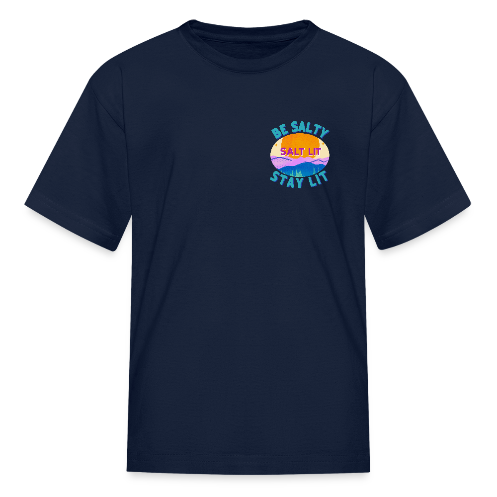 SALT LIT Kids' T-Shirt - navy