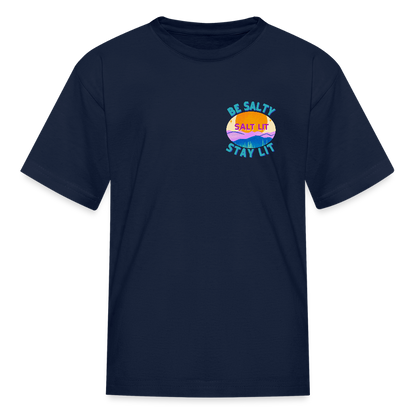 SALT LIT Kids' T-Shirt - navy