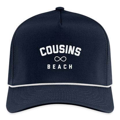 Cousins Beach Rope Cap - navy/white