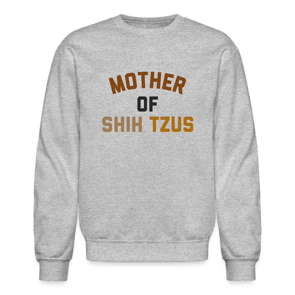 Mother of Shih Tzus Crewneck Sweatshirt - heather gray