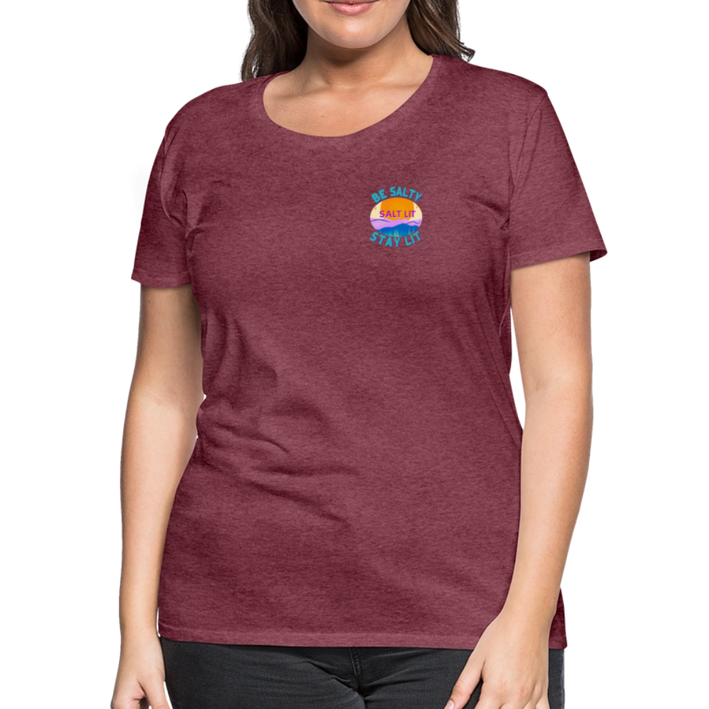 SALTLIT Scoop Neck - heather burgundy