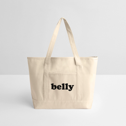 Personalized Large Canvas Deluxe Tote - natural