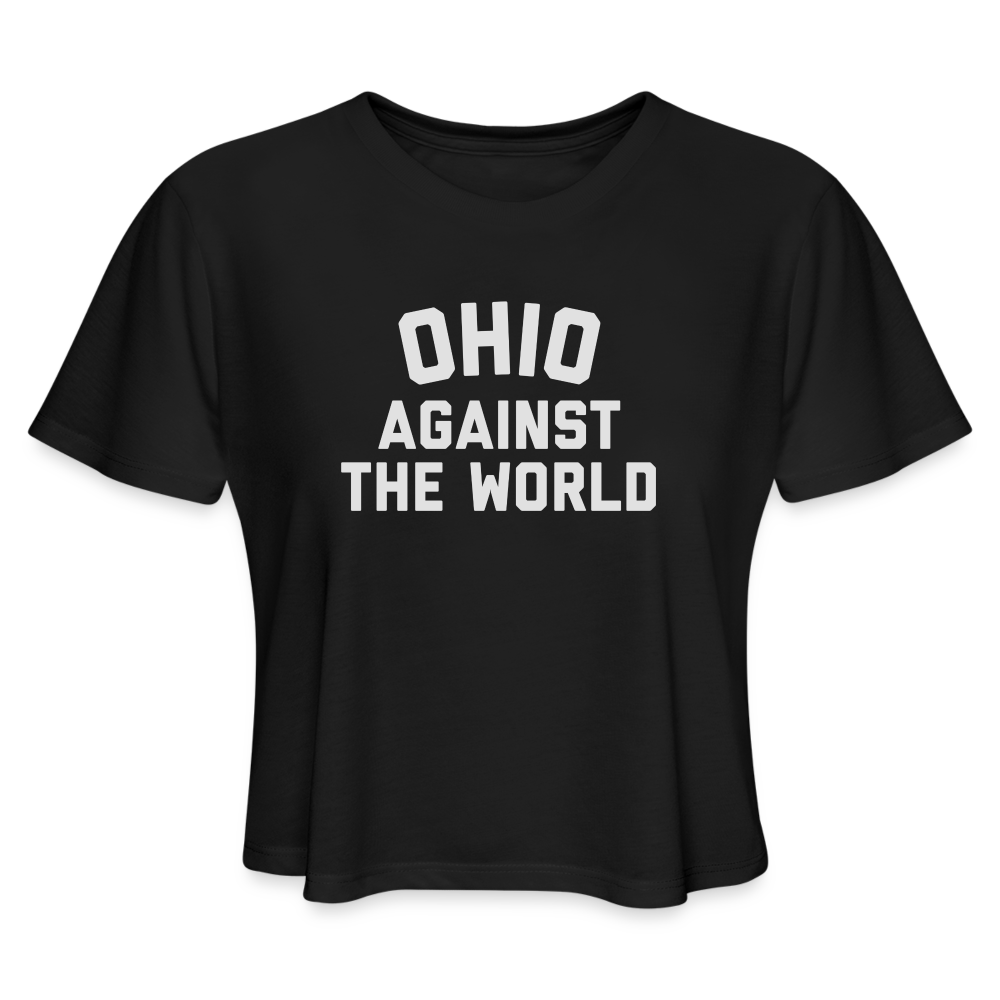 Ohio Against the World Women's Cropped T-Shirt - black