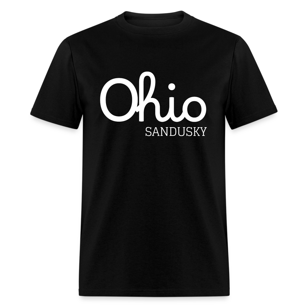 Sandusky Script Ohio Unisex Classic T-Shirt - black