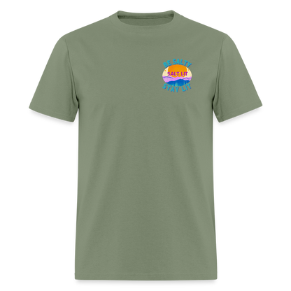 SALT LIT Crew Neck T-Shirt Unisex - military green