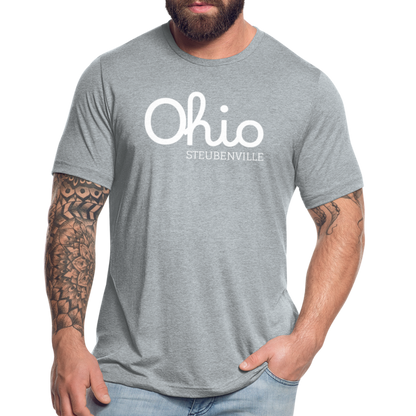 Steubenville Ohio Unisex Jersey T-Shirt by Bella + Canvas - heather grey