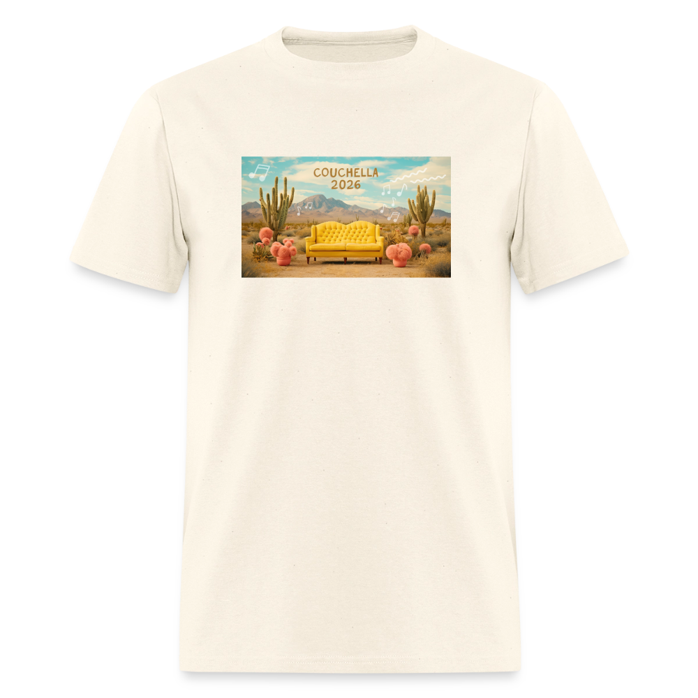 Couchella 2026 Unisex T-Shirt - sweet cream heather