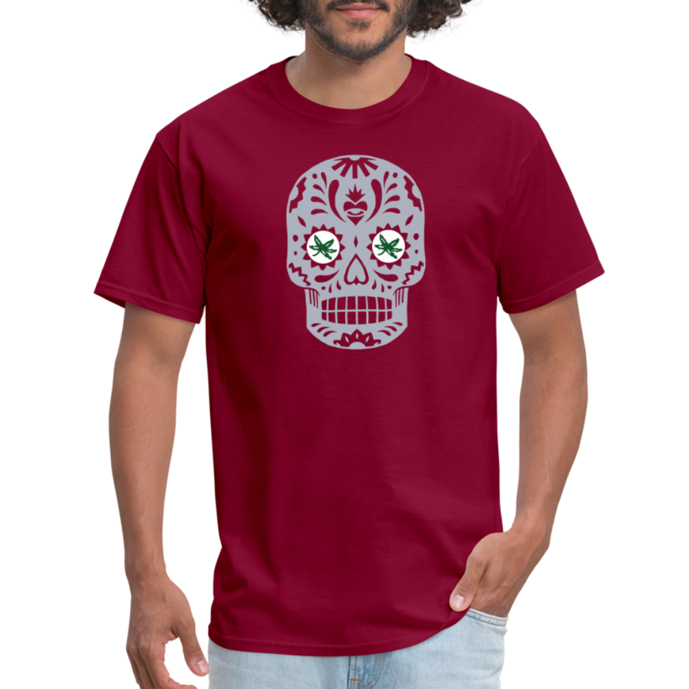 Sugar Skulls BuckEYES Unisex Classic T-Shirt - burgundy