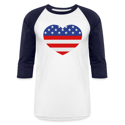 Baseball T-Shirt - white/navy