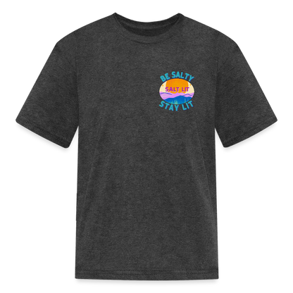 SALT LIT Kids' T-Shirt - heather black