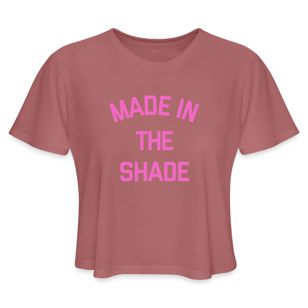 Made in the Shade Women's Cropped T-Shirt - mauve