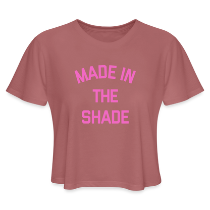 Made in the Shade Women's Cropped T-Shirt - mauve